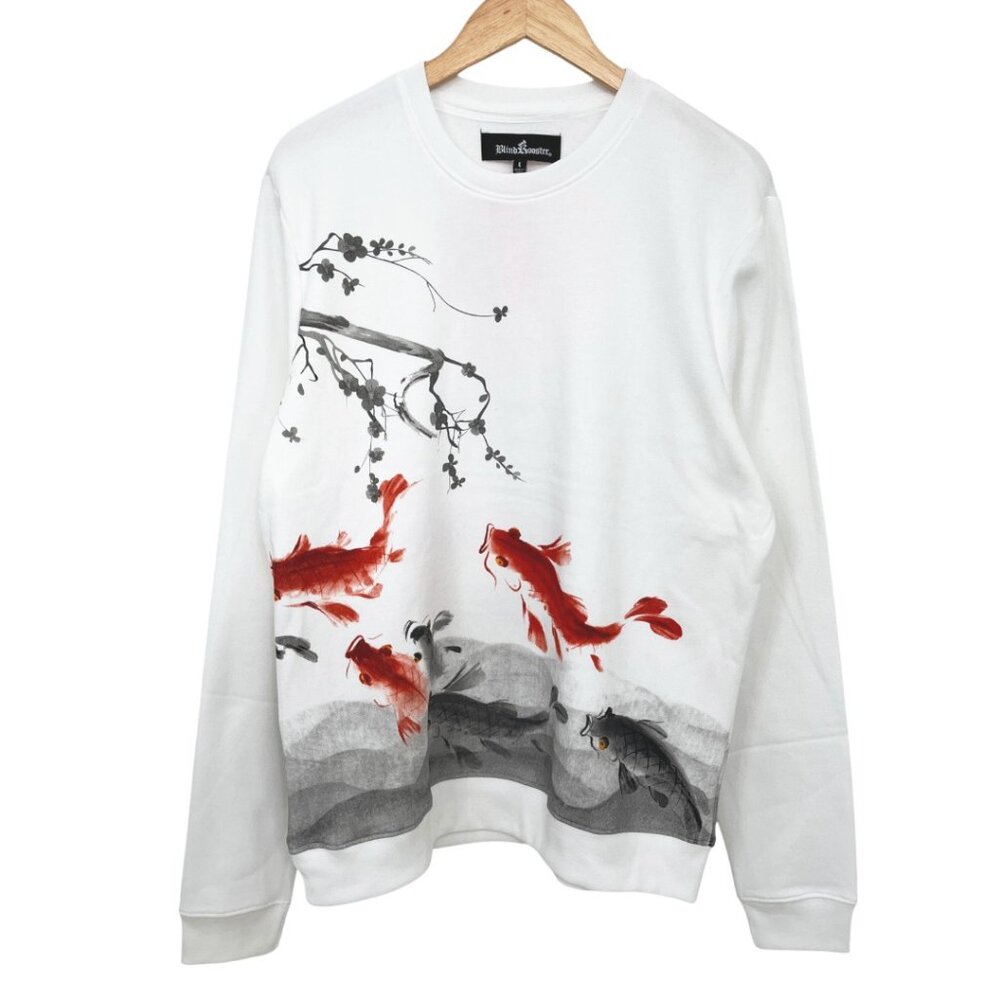 Koi Fish Wrap Around Graphic Sweatshirt Large